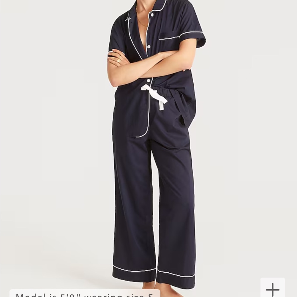 J. Crew End-on-end cotton pajama pant set